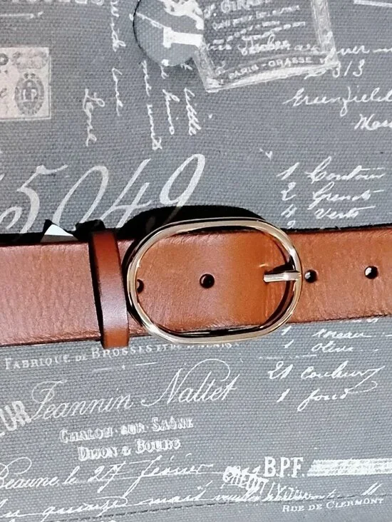Women's J Crew Leather Belt - Picture 2 of 4